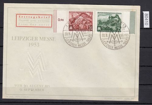 DDR 1953, Mich.-Nr.: 380+81  Leipziger Messe
