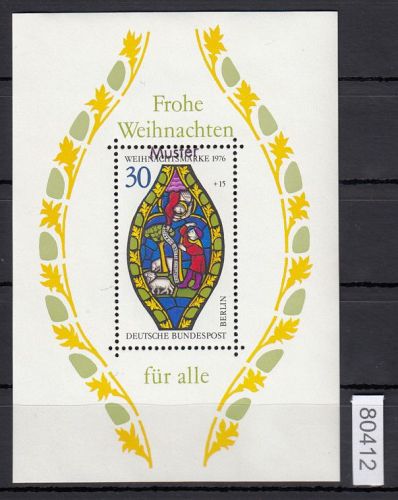 Berlin 1976, Mich.-Nr.: 528  Block 5 **  mit Aufdruck  Muster