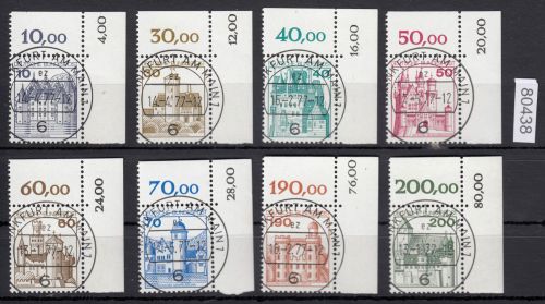 Bund 1977, Mich.-Nr.: 913-20 gestempelt Eckrand KBWZ  Frankfurt