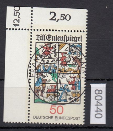 Bund 1977, Mich.-Nr.: 922 gestempelt Eckrand KBWZ  Frankfurt