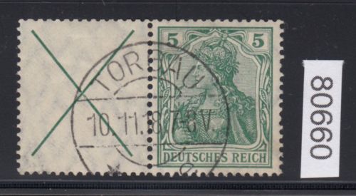 DR 1912 (MH 4), Mich.-Nr.: W 1.1 gestempelt