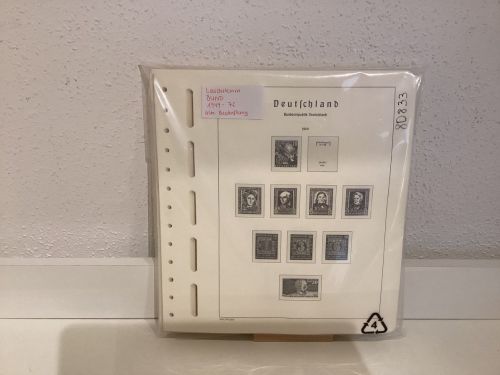 Leuchtturm Bund 1949-76 Vordrucke gebraucht alte Beschriftung