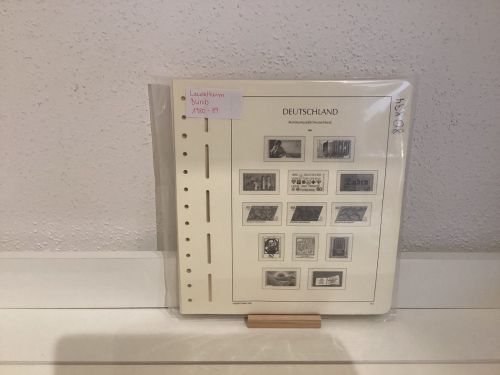 Leuchtturm Bund 1980-89 Vordrucke mit Klemmtaschen gebraucht