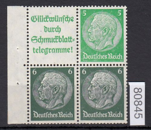 DR 1940 (MH 39), Mich.-Nr.:  W 88 **