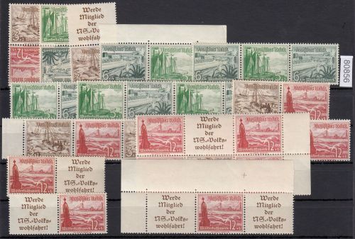 DR 1937 (MH 44), Mich.-Nr.:  S 244 - SK31+32 - W 123-134   **  Komplett