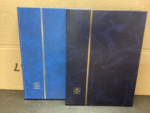 Briefmarkenalbum Einsteckalben A4 2 Stück a 32 Seiten schwarz   gebraucht