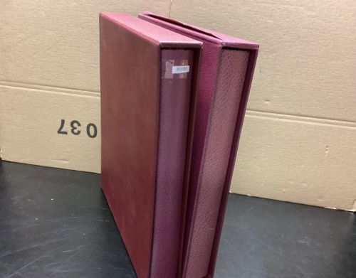 Lindner Ringbindern ( 18 Ringe )  + Schuber 2 Stück  LESEN