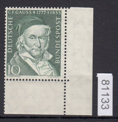 Bund 1955, Mich.-Nr.: 204 ** Eckrand