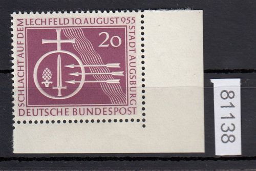 Bund 1955, Mich.-Nr.: 216 ** Eckrand   Ecke 4