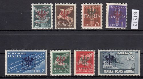 Laibach, Mi.-Nr. 21-28 **