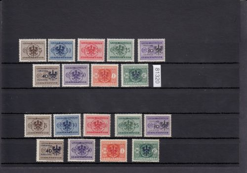 Laibach, Mi.-Nr. P 1-9 *