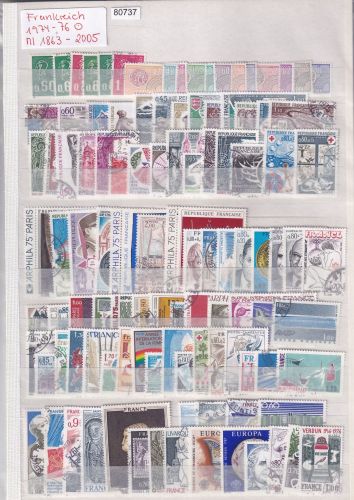 Frankreich 1974 : Mi.-Nr.: 1863-2005 gestempelt