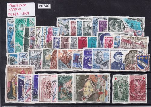 Frankreich 1970 : Mi.-Nr.: 1694-1734 gestempelt