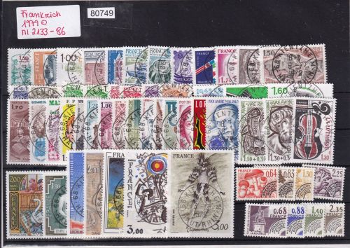 Frankreich 1979 : Mi.-Nr.: 2133-86 gestempelt