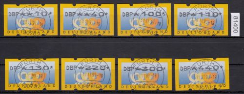 Bund 1999, Mich.-Nr.: ATM 3.1 gestempelt  10-440 Pf  (DBP)  TS 1