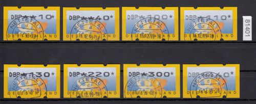 Bund 1999, Mich.-Nr.: ATM 3.1 gestempelt  10-440 Pf  (DBP)  TS 1