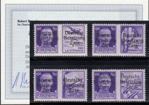 Zara, Mi.-Nr. 20 1-4 ** geprüft  Befund