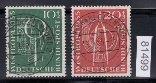Bund 1955, Mich.-Nr.: 217+18 LUXUS Gestempelt  Ersttag   Berlin Charlottenburg