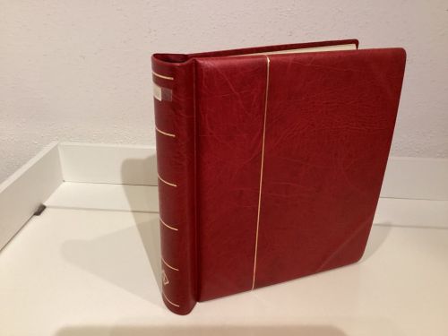 Leuchtturm Klemmbinder  gebraucht Leer rot