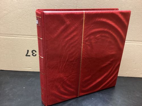 Leuchtturm Ringbinder ( 13 Ringe ) rot   wattiert gebraucht