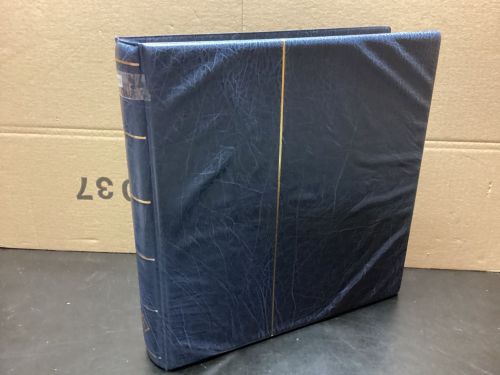 Leuchtturm Ringbinder ( 13 Ringe ) blau wattiert gebraucht