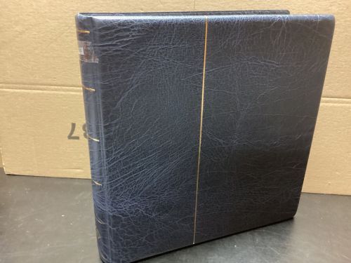 Leuchtturm Ringbinder ( 13 Ringe ) blau wattiert gebraucht