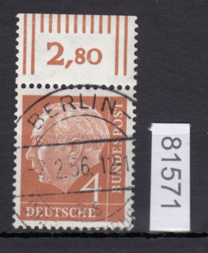 Bund 1954, Mich.-Nr.: 178 LUXUS Gestempelt + gummi  Berlin-Charlottenburg  AS