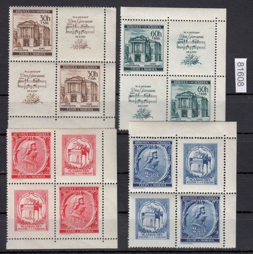 Böhmen und Mähren, Mi.-Nr. 79-82 **