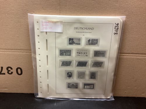 Leuchtturm Bund 1980-89 Vordrucke mit Klemmtaschen gebraucht