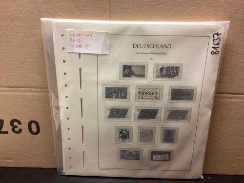 Leuchtturm Bund 1980-89 Vordrucke mit Klemmtaschen gebraucht