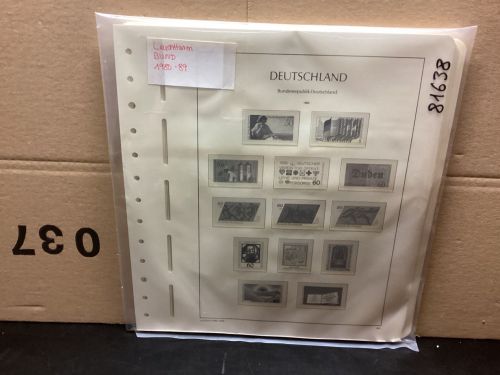 Leuchtturm Bund 1980-89 Vordrucke mit Klemmtaschen gebraucht
