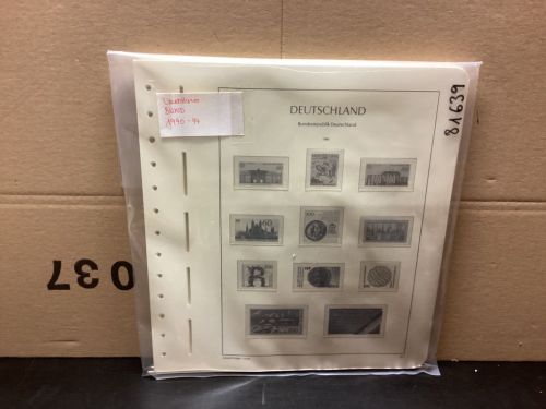 Leuchtturm Bund 1990-94 Vordrucke mit Klemmtaschen gebraucht