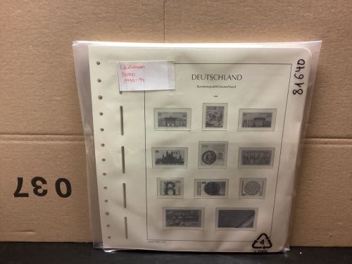Leuchtturm Bund 1990-94 Vordrucke mit Klemmtaschen gebraucht