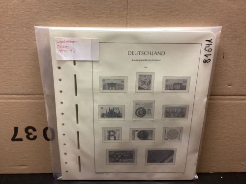 Leuchtturm Bund 1990-94 Vordrucke mit Klemmtaschen gebraucht