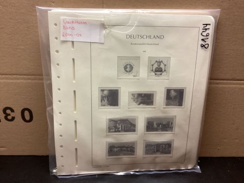 Leuchtturm Bund 2000-04 Vordrucke mit Klemmtaschen gebraucht