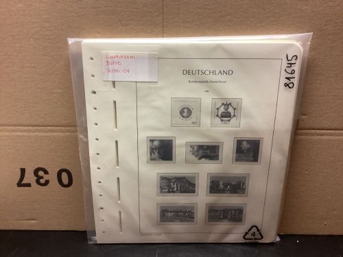 Leuchtturm Bund 2000-04 Vordrucke mit Klemmtaschen gebraucht