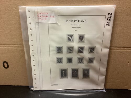 Leuchtturm Französische Zone Vordrucke mit Klemmtaschen gebraucht