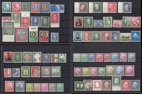 Bund 1949-54, Mich.-Nr.: 111-203 ** (ohne Posthorn)