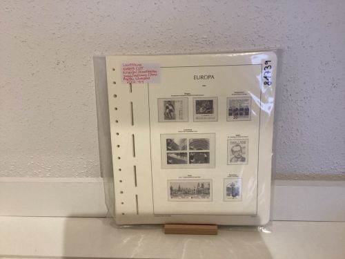 Leuchtturm Europa CEPT Mitläufer  2005-09 Vordrucke mit Klemmtaschen gebraucht