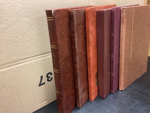 Einsteckalben  Briefmarkenalben 6 Stück weiß  gebraucht