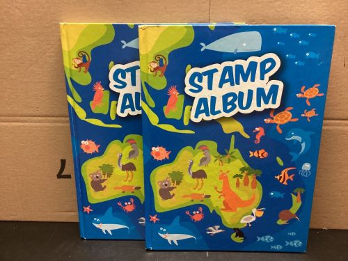 Einsteckalben  Briefmarkenalben für Kinder  2 Stück  weiß gebraucht