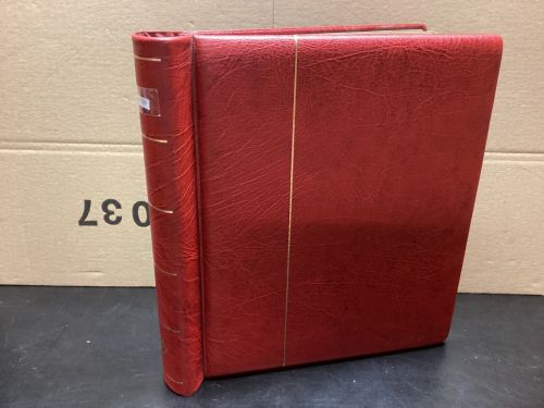 Leuchtturm Klemmbinder  gebraucht Leer rot