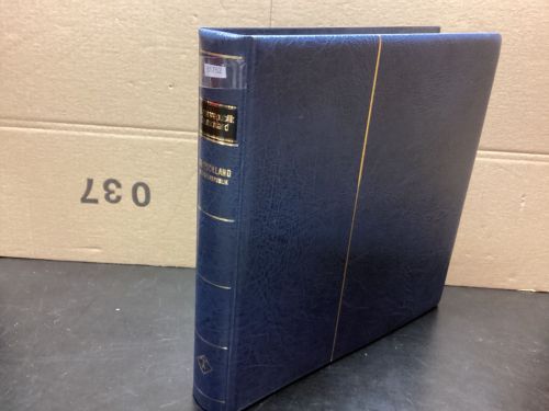 Leuchtturm Ringbinder ( 13 Ringe ) blau wattiert gebraucht