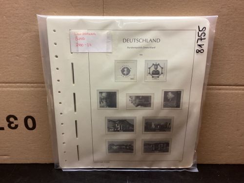 Leuchtturm Bund 2000-04 Vordrucke mit Klemmtaschen gebraucht