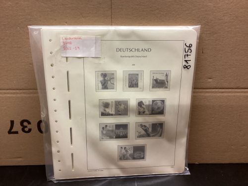 Leuchtturm Bund 2005-09 Vordrucke mit Klemmtaschen gebraucht