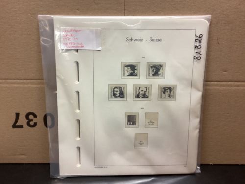 Leuchtturm Schweiz 1970-79 Vordrucke mit Klemmtaschen gebraucht
