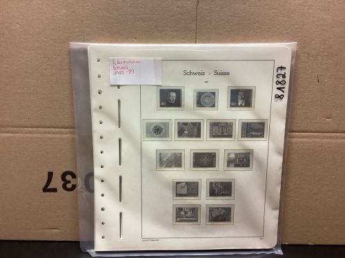 Leuchtturm Schweiz 1980-89 Vordrucke mit Klemmtaschen gebraucht