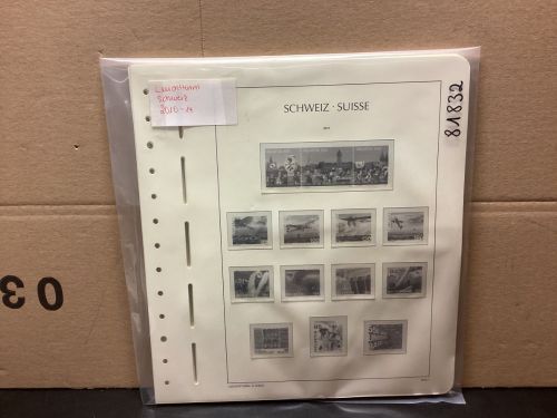 Leuchtturm Schweiz 2010- 14 Vordrucke mit Klemmtaschen gebraucht