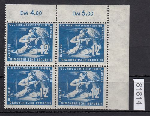 DDR 1950, Mich.-Nr.: 273 **  Eckrand  4er.-Block
