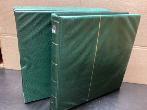 Leuchtturm Ringbinder+ Kassette (13 Ringe ) Wattiert leer grün